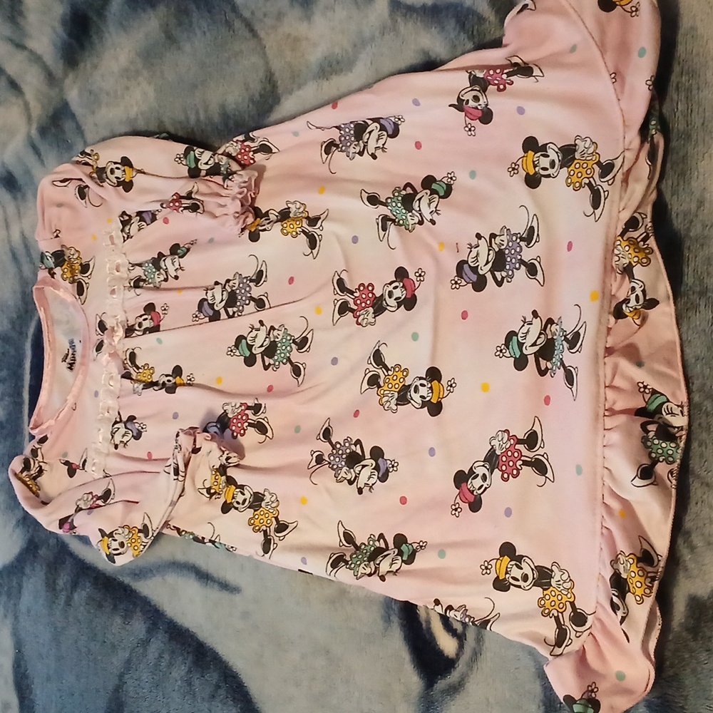 Disney Minnie Mouse Pink Nightgown 2T